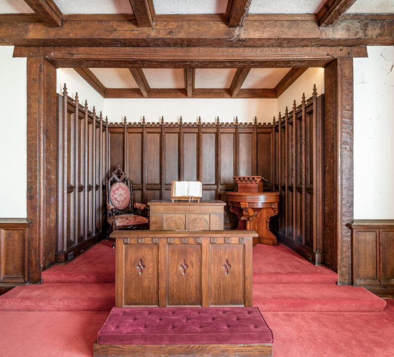 The Communion table from 1856 building