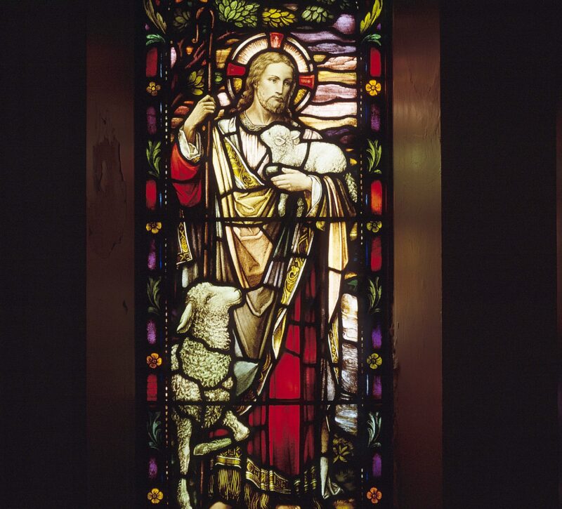The Good Shepherd, Triptych close up
