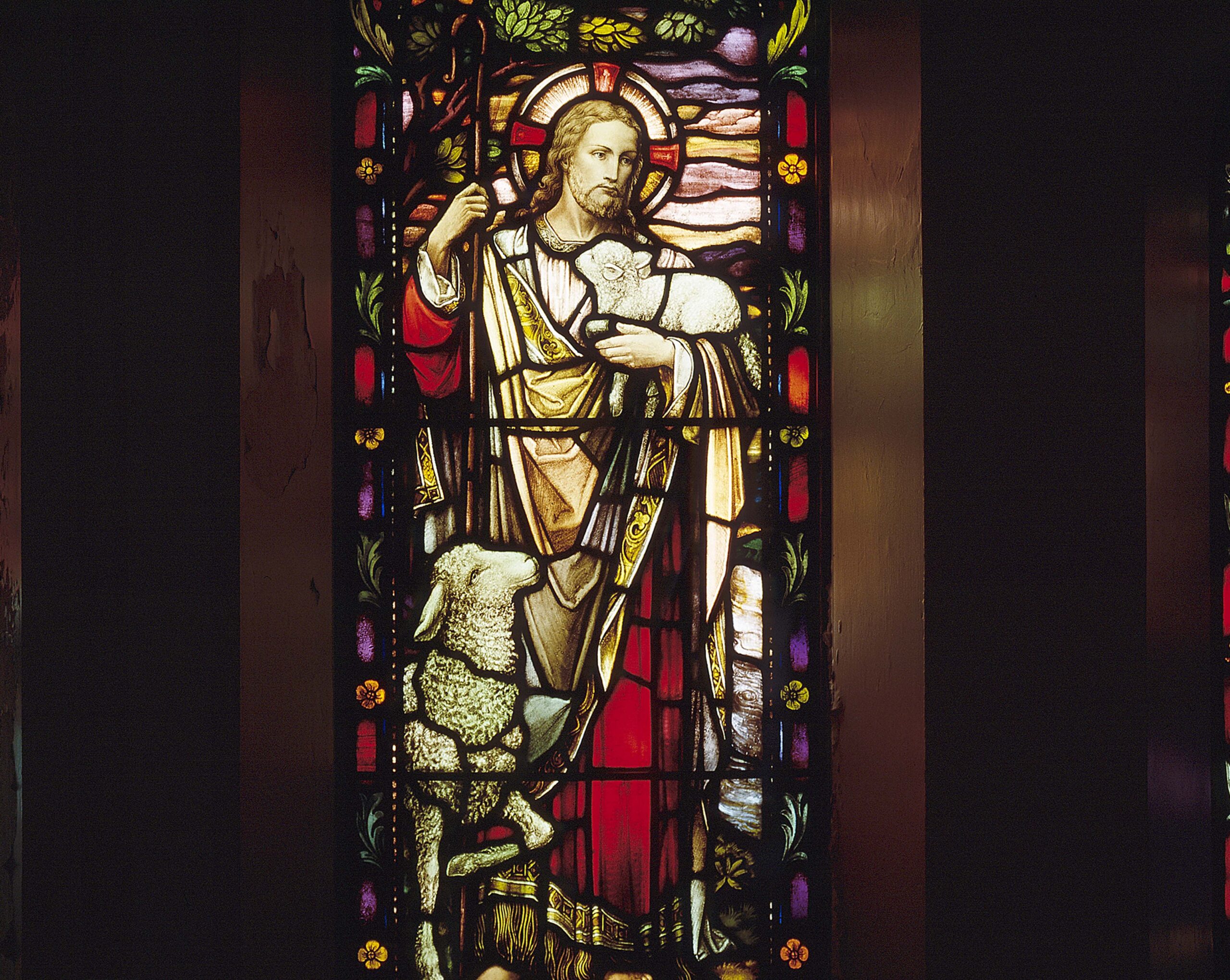 The Good Shepherd, Triptych close up