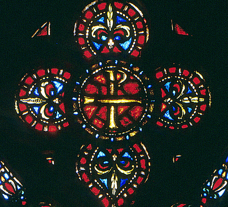 The Rose Window - Chi Rho - the Monogram of Christ